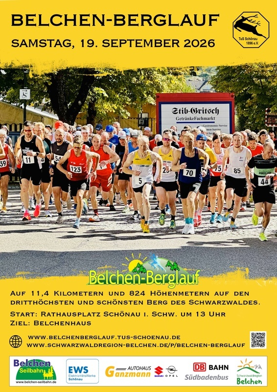 Plakat des 20. Belchen-Berglaufs Plakat des 20. Belchen-Berglaufs